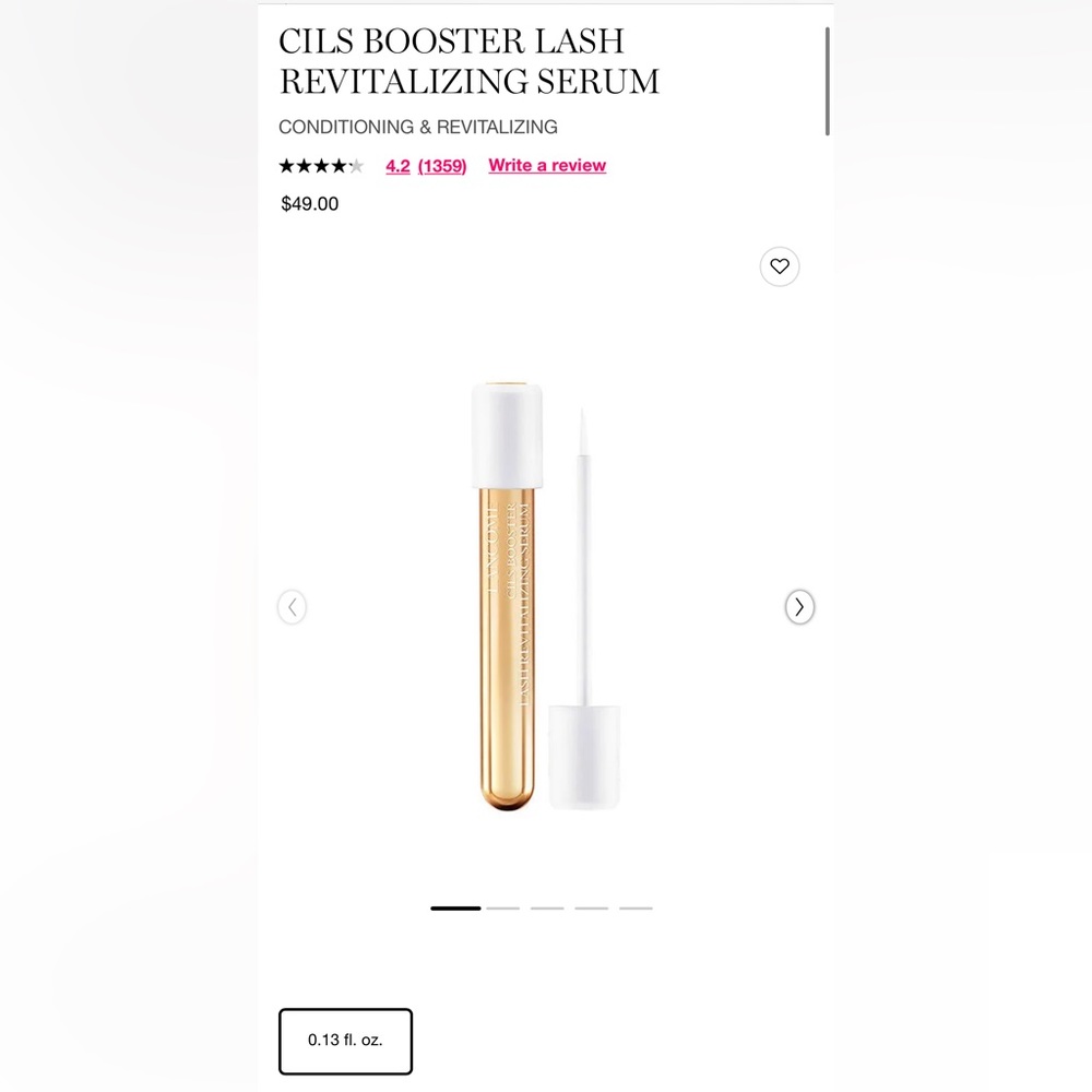 New Lancôme 
CILS BOOSTER LASH REVITALIZING SERUM